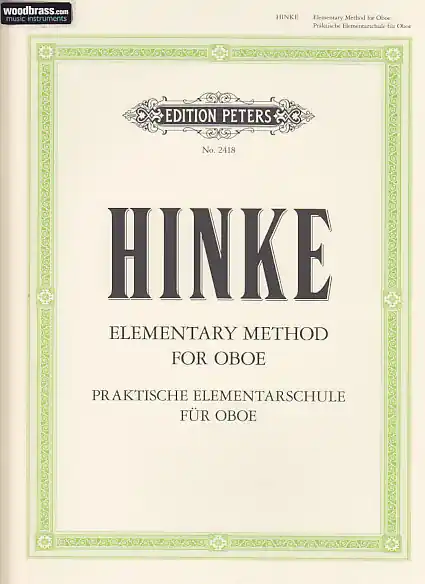 Edition Peters HINKE G. A. - PRAKTISCHE ELEMENTARSCHULE FUR OBOE Top-Preis