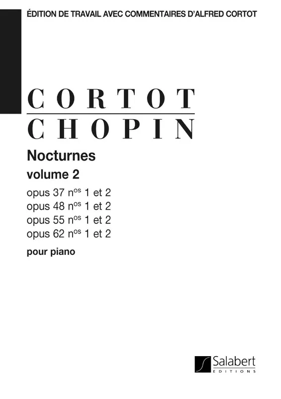 Neu Im Sortiment Salabert CHOPIN F. - NOCTURNES OP. 37-48-55-62 - 2E VOLUME - PIANO
