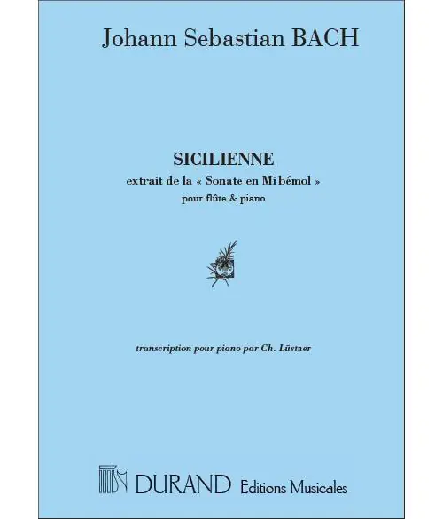 Günstig Durand BACH - SICILIENNE MI B - PIANO