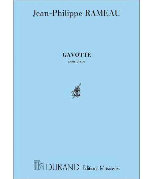 Durand RAMEAU - GAVOTTE VARIEE - PIANO Garantierte Lieferung