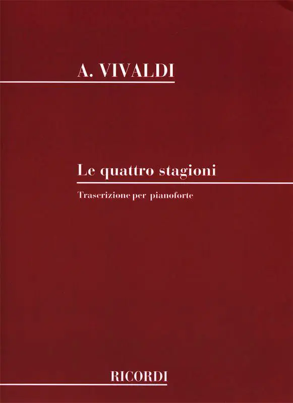 Begrenztes Angebot Ricordi VIVALDI A. - CONCERO DELLE RACCOLTE - PIANO