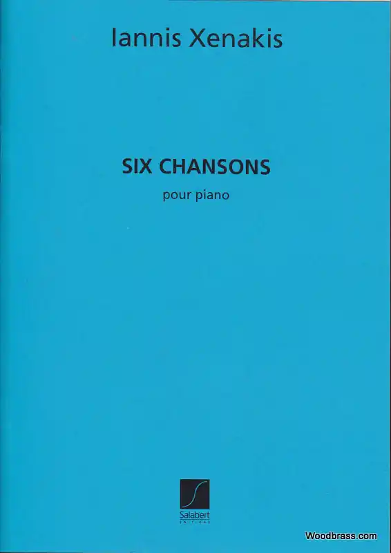 Salabert XENAKIS I. - SIX CHANSONS POUR PIANO (1951) Gratis Versand