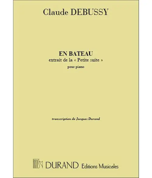 Durand DEBUSSY - EN BATEAU - PIANO Markenware