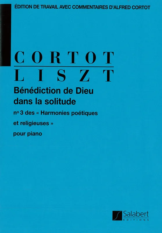 Salabert LISZT F. - BENEDICTION DE DIEU DANS LA SOLITUDE - PIANO Saisonangebot