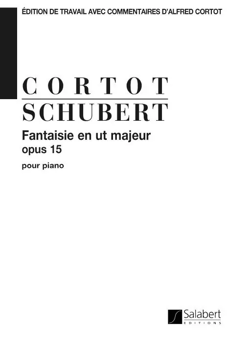 Neue Ware Salabert SCHUBERT F. - FANTAISIE EN UT MAJEUR OP.15 - PIANO