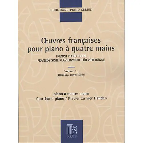 Versand Am Gleichen Tag Durand OEUVRES FRANCAISES VOL. 1 - PIANO 4 MAINS