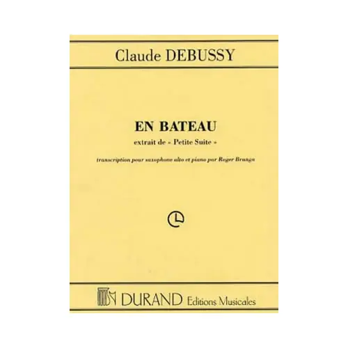 Geprüft Durand DEBUSSY - EN BATEAU - SAXOPHONE ET PIANO