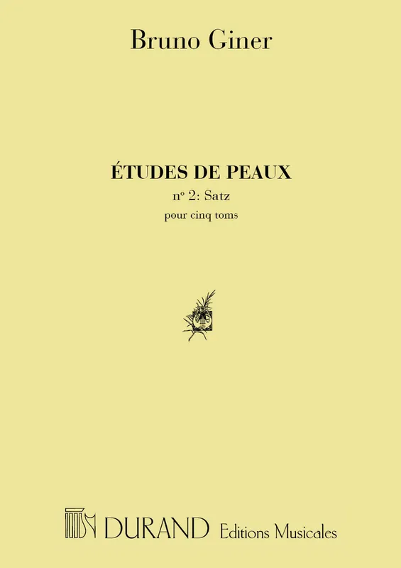 Preiswert Durand GINER B. - ETUDES DE PEAUX N. 2: SATZ - PERCUSSIONS