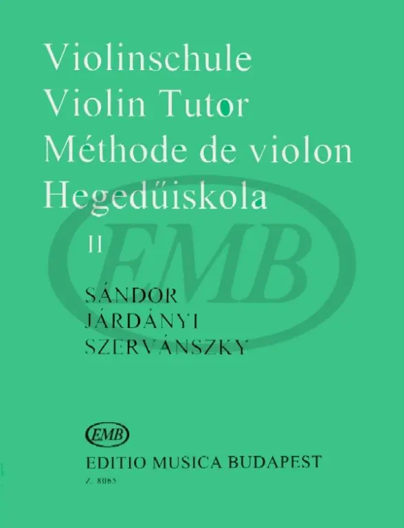 EMB (Editio Musica Budapest) SANDOR / JARDANYI / SZERVANSZKY - VIOLINSCHULE 2 - VIOLON Top-Seller