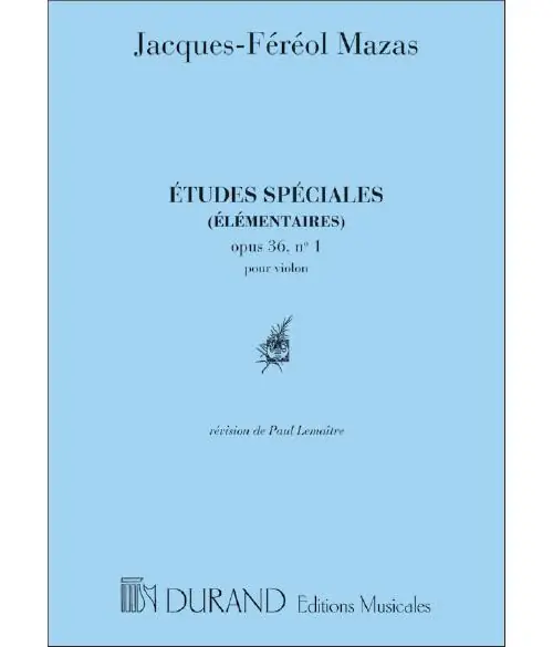 Must-Have Durand MAZAS - ETUDES SPECIALES 1 OP 36 - VIOLON