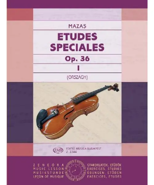 EMB (Editio Musica Budapest) MAZAS - ETUDES SPECIALES V1 OP.36 - VIOLON Wochenendangebot