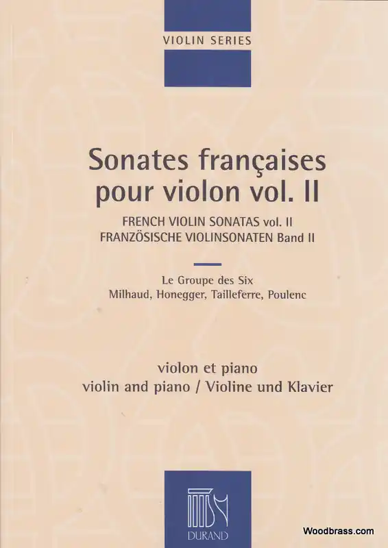 Durand SONATES FRANCAISES VOL.2 - VIOLON ET PIANO Wochenendangebot