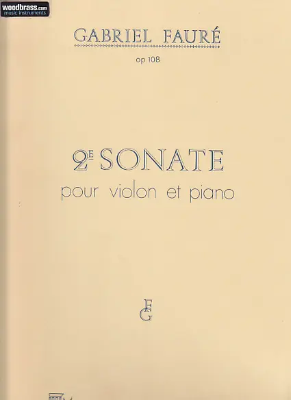 Durand FAURE - SONATE N 2 OP 108 - VIOLON ET PIANO Preiswert