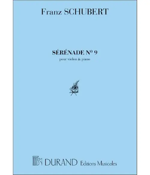 Solange Der Vorrat Reicht Durand SCHUBERT F. - SERENADE VIOLON/PIANO