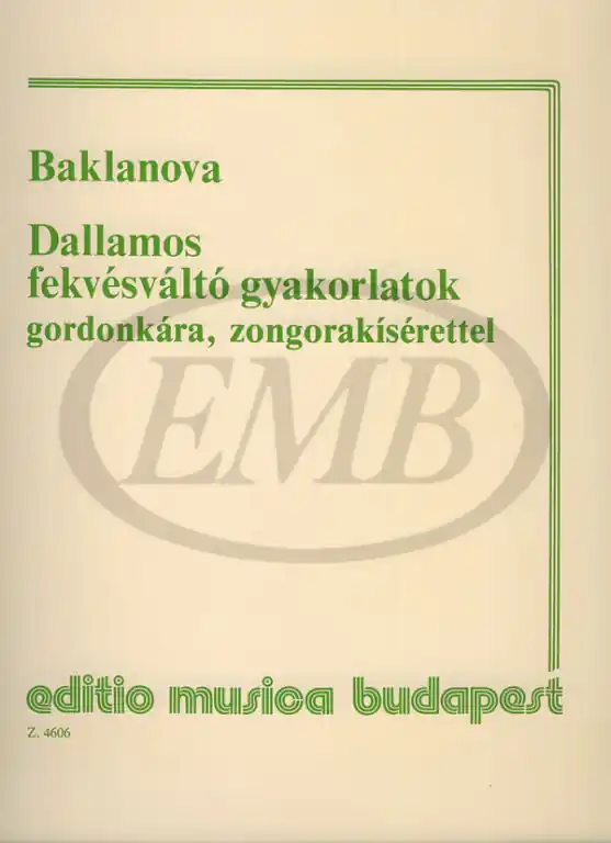 Direkt Vom Hersteller EMB (Editio Musica Budapest) BAKLANOVA - DALLAMOS FEKVESVALTO GYAKORLATOK - VIOLONCELLE ET PIANO