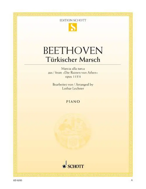 Schott BEETHOVEN L.V. - TURKISH MARCH C MAJOR OP. 113/4 - PIANO Kostenfreie Lieferung