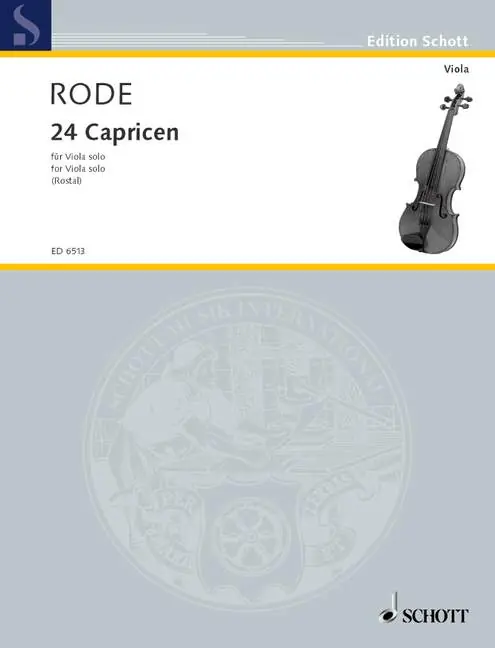 Schott RODE JACQUES P.J. - 24 CAPRICES - VIOLA Preiswert