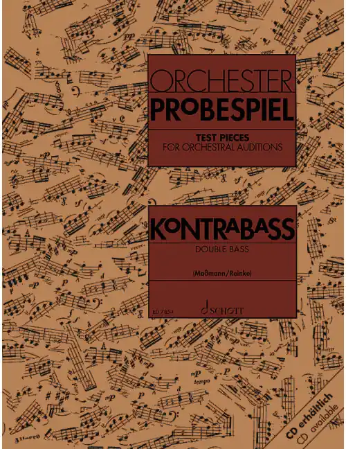Abverkauf Schott TEST PIECES FOR ORCHESTRAL AUDITIONS DOUBLE BASS - DOUBLE BASS