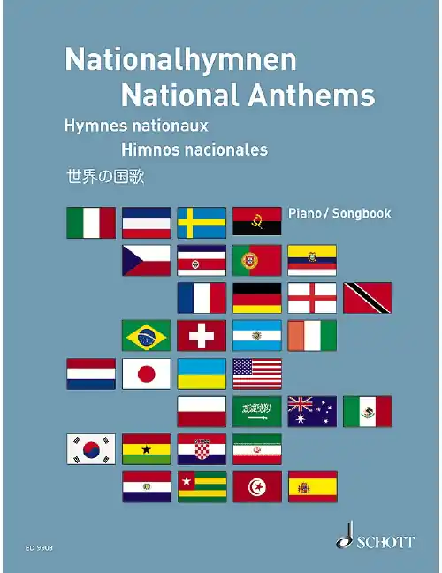 Schott NATIONAL ANTHEMS - PIANO SOLO OR WITH VOICE Schneller Versand