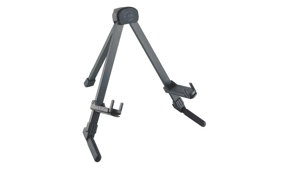 K&M Black Anodized Guitar Stand Memphis Travel - 17550 Echt