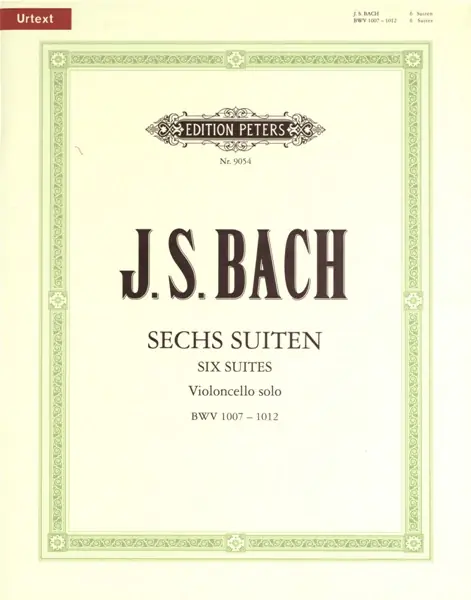 Edition Peters BACH JOHANN SEBASTIAN - 6 SOLO SUITES BWV 1007-1012 - CELLO Sonderangebot