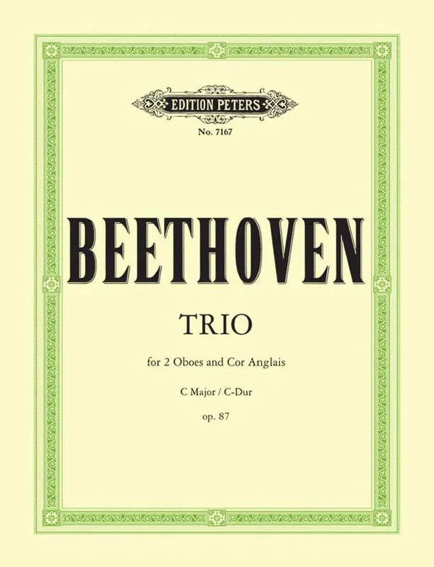 Edition Peters BEETHOVEN LUDWIG VAN - TRIO IN C OP.87 - OBOE(S) AND OTHER INSTRUMENTS Preiswert