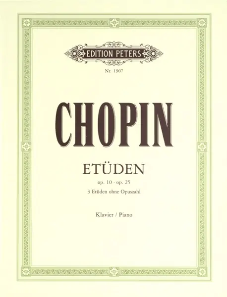 Sofort Bestellen Edition Peters CHOPIN FREDERIC - ETUDES - PIANO