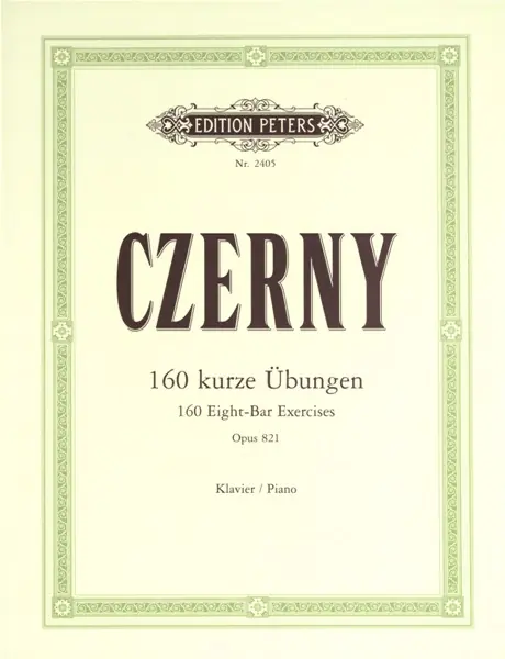 Heißes Angebot Edition Peters CZERNY CARL - 160 EIGHT-BAR EXERCISES OP.821 - PIANO