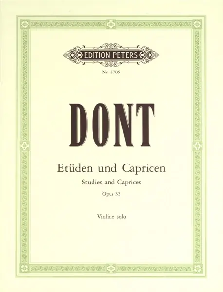 Edition Peters DONT JACOB - ETUDES AND CAPRICES OP.35 - VIOLIN Saisonangebot