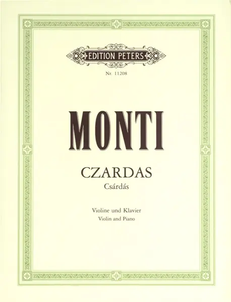 Versand Am Gleichen Tag Edition Peters MONTI VITTORIO - CZARDAS - VIOLIN AND PIANO