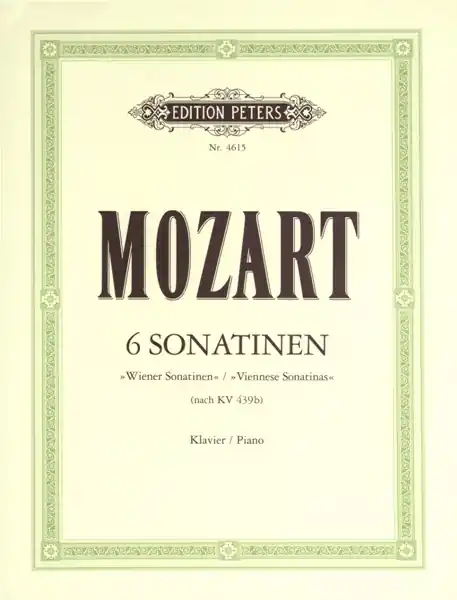 Edition Peters MOZART WOLFGANG AMADEUS - 6 VIENNESE SONATINAS - PIANO Garantierte Lieferung