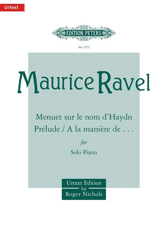 Neu Edition Peters RAVEL MAURICE - ALBUM OF SHORTER PIECES - PIANO