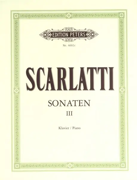 Edition Peters SCARLATTI DOMENICO - 150 SONATAS VOL.3 - PIANO Top-Seller