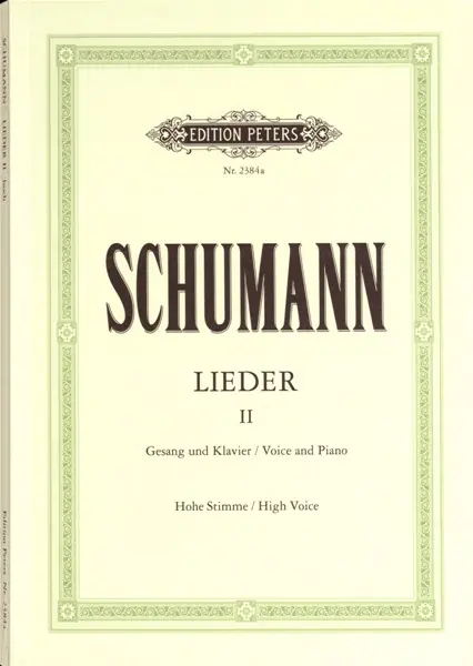 Edition Peters SCHUMANN ROBERT - COMPLETE SONGS VOL.2: 87 SONGS - VOICE AND PIANO (PER 10 MINIMUM) Kostenloser Rückversand