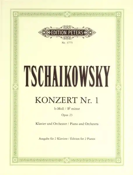 Markenware Edition Peters TCHAIKOVSKY PYOTR ILYICH - CONCERTO NO.1 IN B FLAT MINOR OP.23 - PIANO 4 HANDS