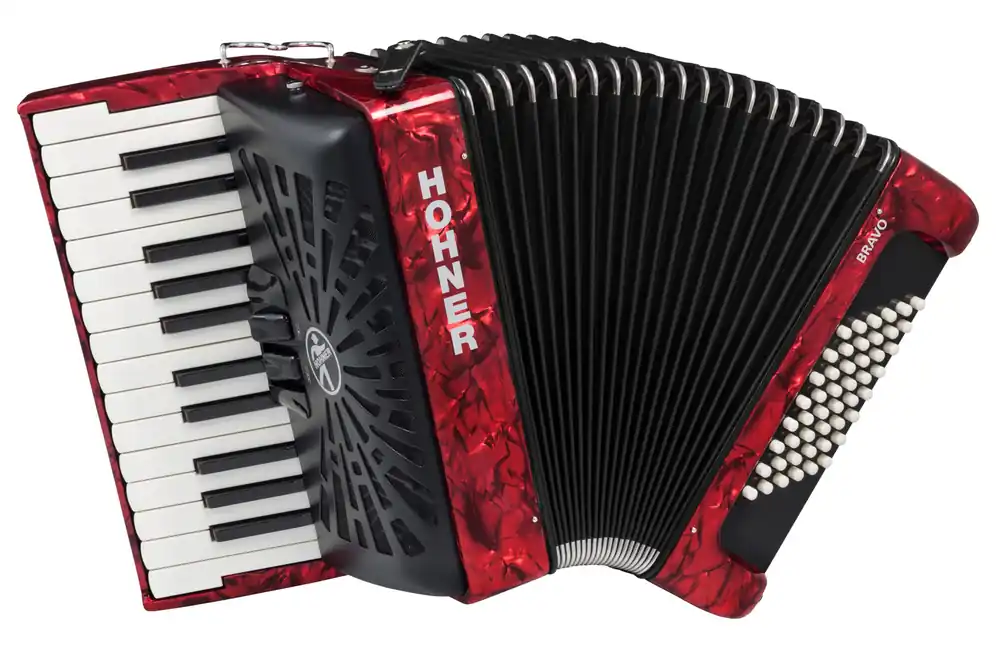 Must-Have Hohner BRAVO II 48 ROT