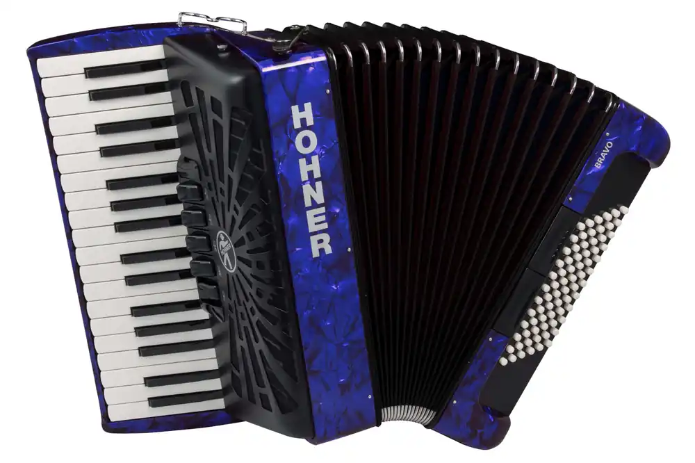 Nur Für Kurze Zeit Hohner BRAVO III 72 BLAU