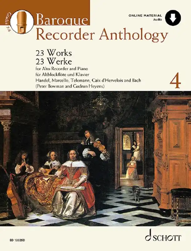 Schott BOWMAN P./ HEYENS G. - BAROQUE RECORDER ANTHOLOGY VOL.4 + AUDIO TRACKS Direkt Vom Hersteller