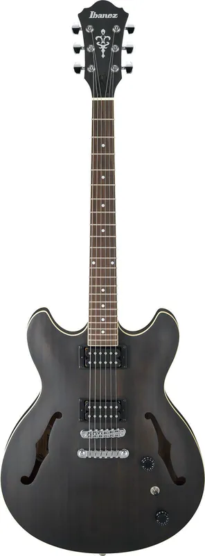 Zertifiziert Ibanez As53-Tkf Transparent Black Flat Artcore