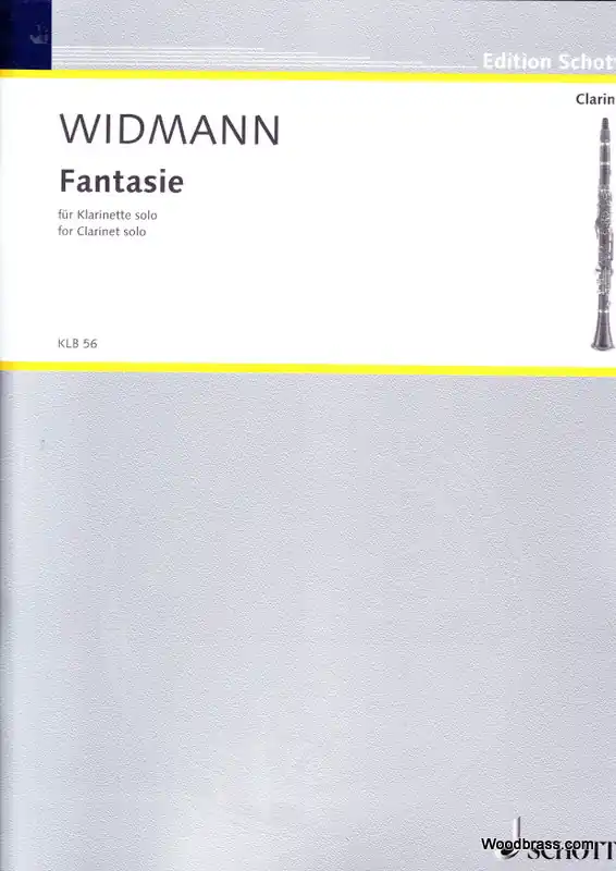 Schott WIDMANN J. - FANTASIE - CLARINETTE SOLO Neue Ware