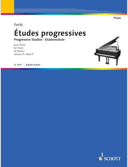 Abverkauf Schott FERTE ARMAND - PROGRESSIVE STUDIES - DIE MEISTER DES KLAVIERS VOL. 5