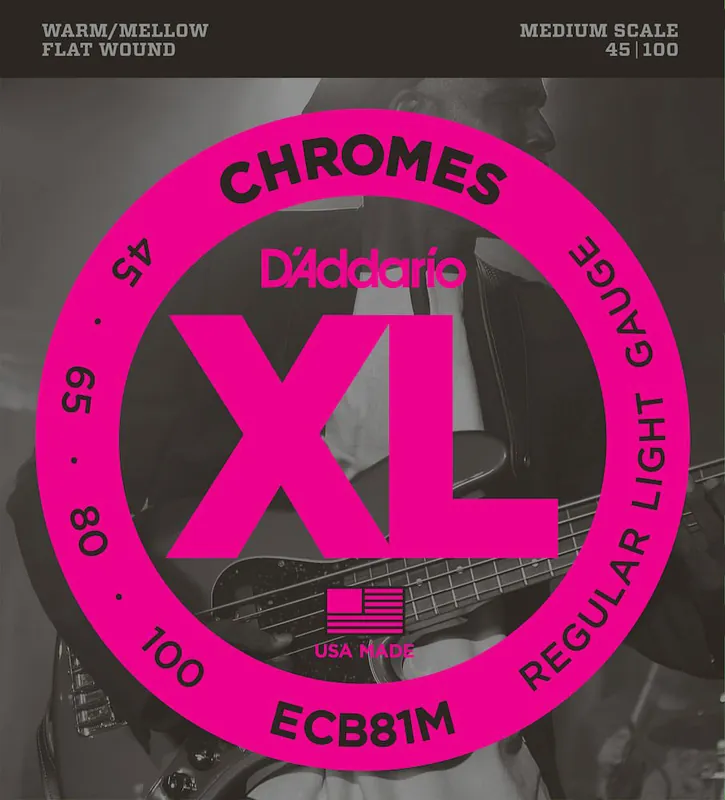 Garantierte Lieferung D'addario And Co ECB81M CHROMES MEDIUM SCALE REGULAR LIGHT 45-100