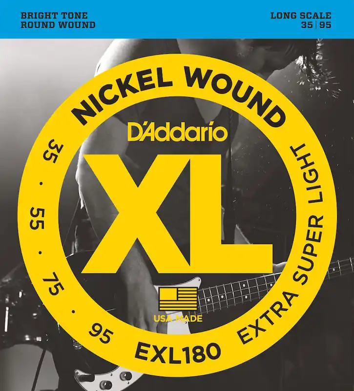 Angebot D'addario And Co EXL180 NICKEL WOUND EXTRA LONG SCALE SUPER LIGHT 35-95
