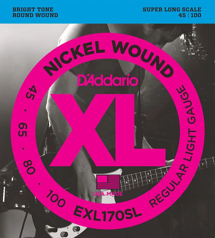 Sofort Bestellen D'addario And Co EXL170SL NICKEL WOUND SUPER LONG SCALE LIGHT 45-100