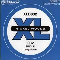 D'addario And Co XLB032 NICKEL WOUND BASS GUITAR SINGLE STRING LONG SCALE .032 Begrenztes Angebot