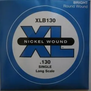 Direktkauf D'addario And Co XLB130 NICKEL WOUND BASS GUITAR SINGLE STRING LONG SCALE .130