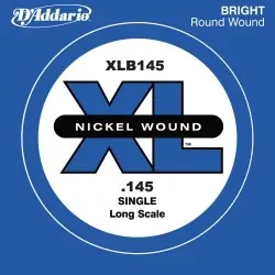 D'addario And Co XLB145 NICKEL WOUND BASS GUITAR SINGLE STRING LONG SCALE .145 Direktkauf