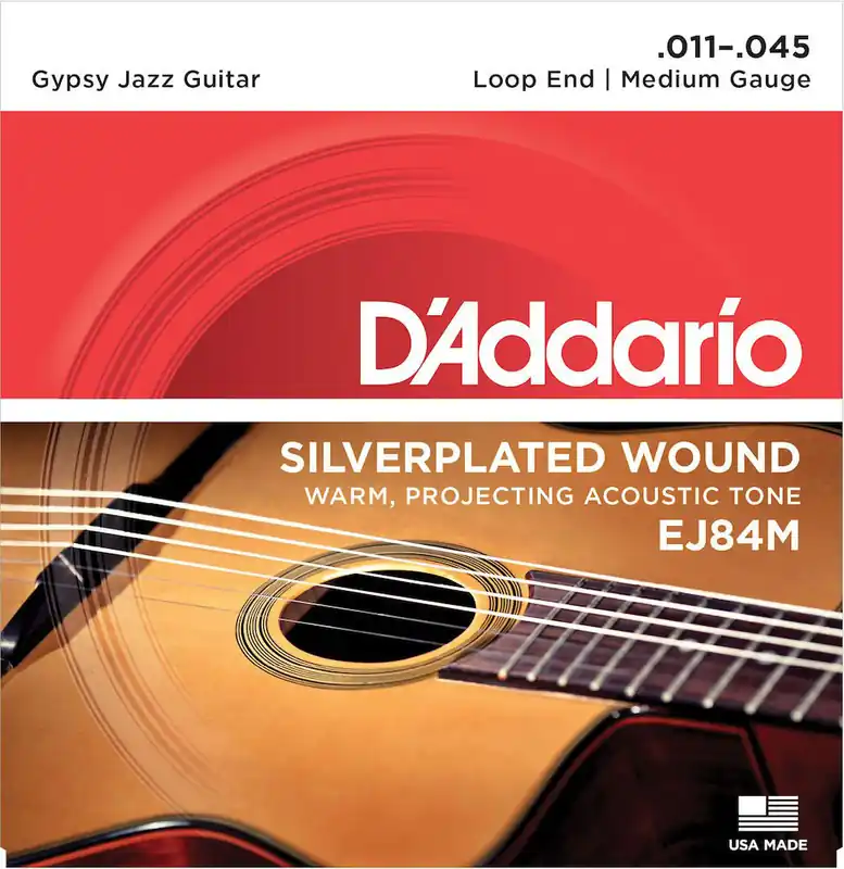 Garantierte Lieferung D'addario And Co EJ84M GYPSY JAZZ ACOUSTIC GUITAR STRINGS LOOP END MEDIUM 11-45