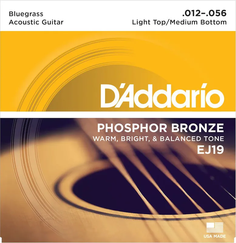 Solange Der Vorrat Reicht D'addario And Co EJ19 PHOSPHOR BRONZE ACOUSTIC GUITAR STRINGS BLUEGRASS 12-56