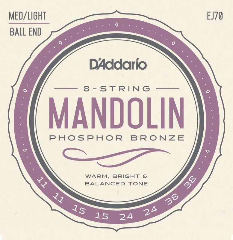 Schnäppchen D'addario And Co EJ70 PHOSPHOR BRONZE MANDOLIN STRINGS BALL END MEDIUM/LIGHT 11-38